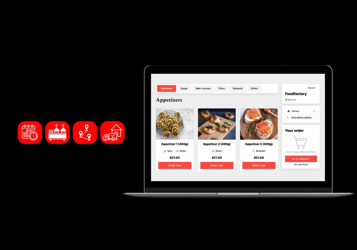 Schedule catering orders via tablet using Hamster POS