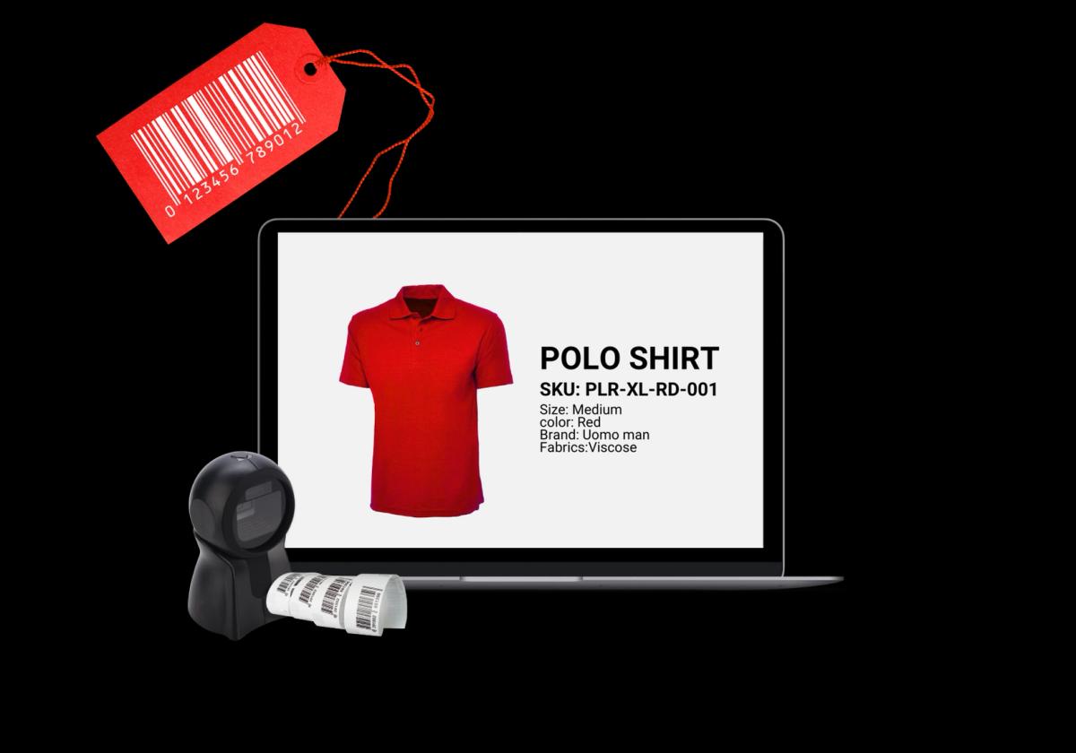 Retail SKU management screen showing product organization