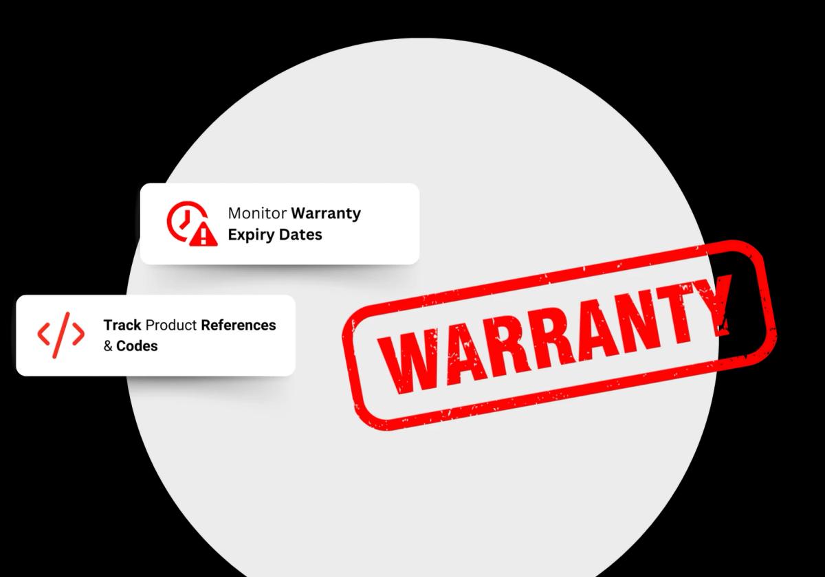 Warranty reference management dashboard in Hamster POS