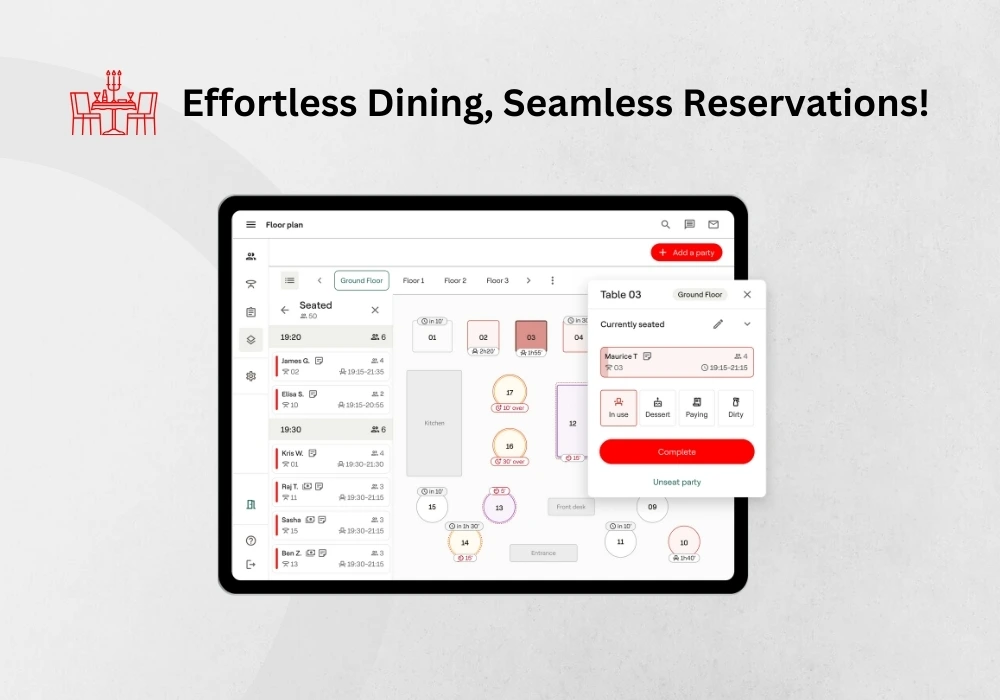 Table Reservation & Reservation Management System